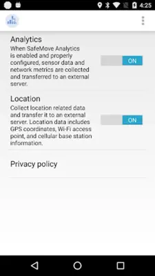 SafeMove Analytics android App screenshot 2